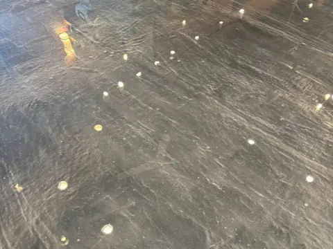 Polished concrete. Executive Building Systems project.