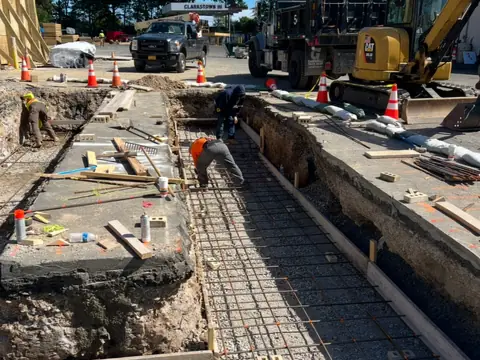 Excavation and forming. Executive Building Systems project.