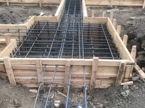 Reinforcing grid. Executive Building Systems project.