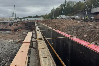 Formed vault run. Executive Building Systems project.