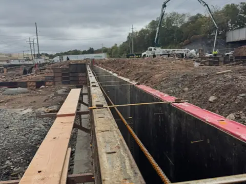 Formed vault run. Executive Building Systems project.