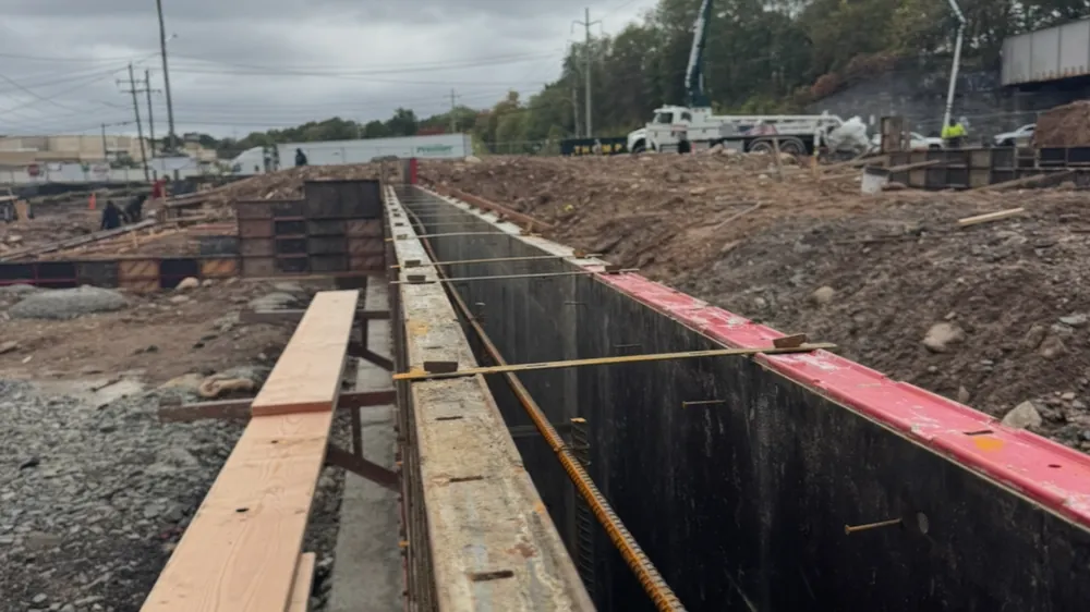Formed vault run. Executive Building Systems project.